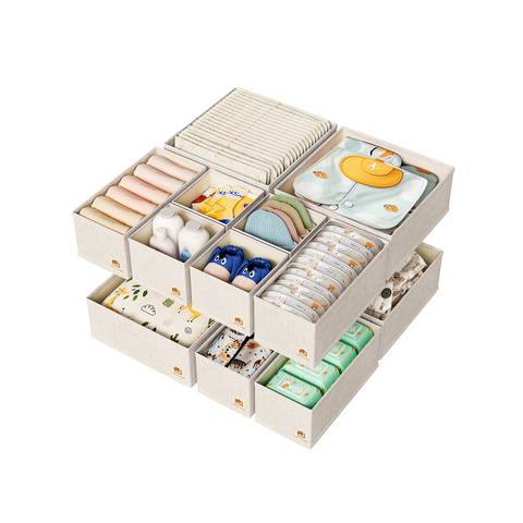 ZenStorage Drawer Organizer for Baby Clothes, 12-Pack