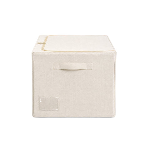 Linen-Blend Multi-Access Storage Bin with Steel Frame - 66L