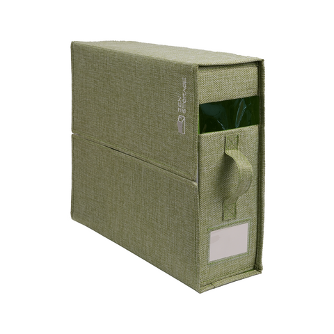 ZenStorage Foldable Sheet Storage Box (King & Queen Size) with Window and Label