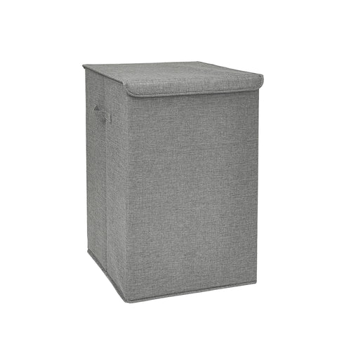 Linen-Type Laundry Hamper with Lids - Gray