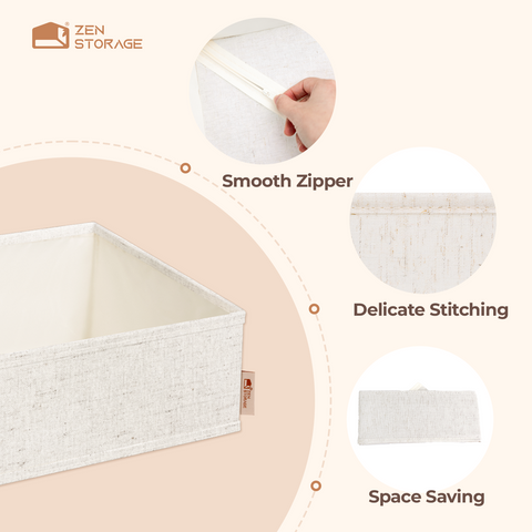 Linen-Blend Drawer Organizer for Baby Clothes - 20 Pack