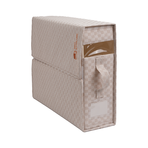 ZenStorage Foldable Sheet Storage Box (King & Queen Size) with Window and Label