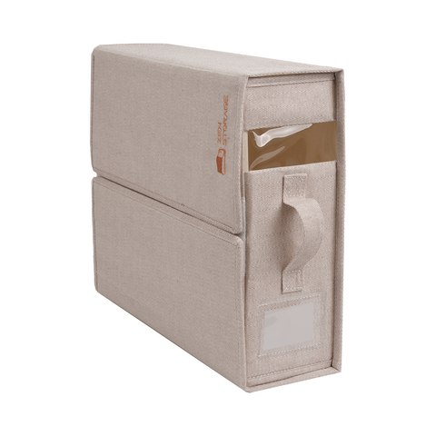 ZenStorage Foldable Sheet Storage Box (King & Queen Size) with Window and Label